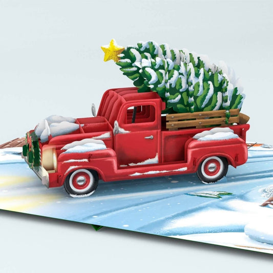 Driving Home for Christmas pop up card