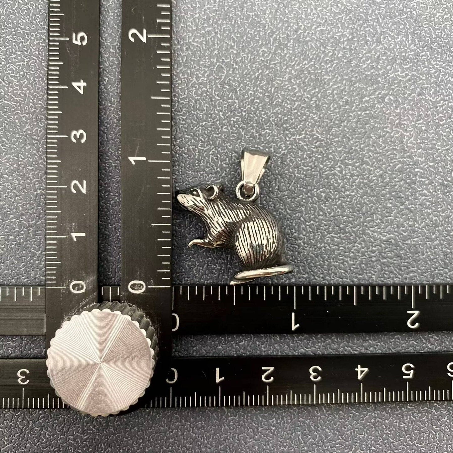 Stainless Steel Mouse Charm Pendant - MJ/MNP