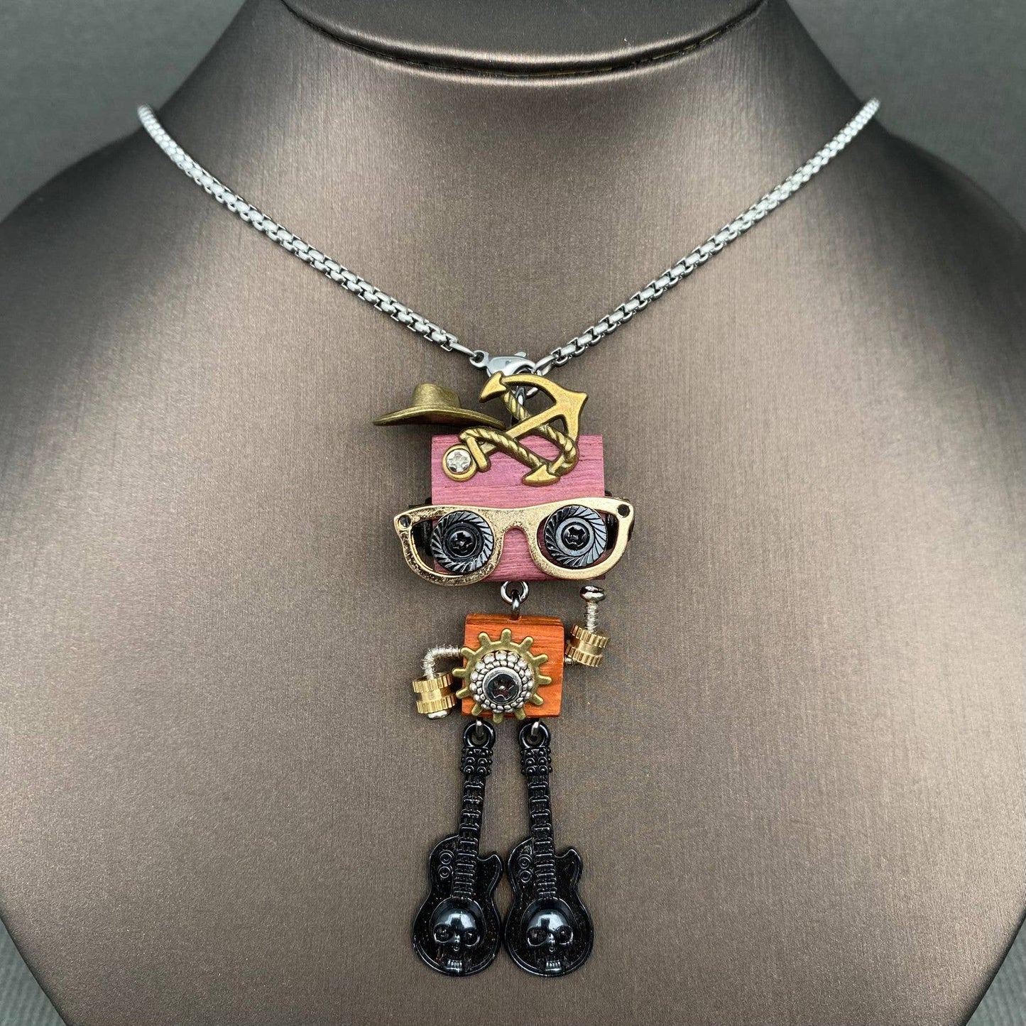 Multiple Styles Handmade Robot Charm Necklace - MIO68929