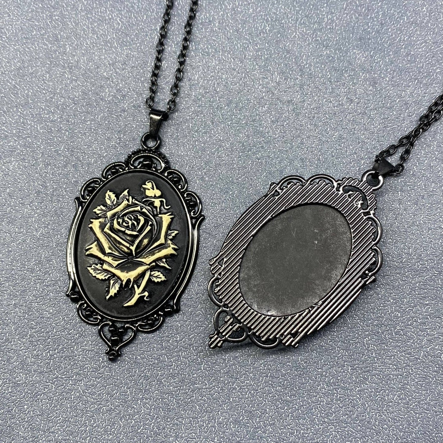 Gothic Style Pendant Black Necklace