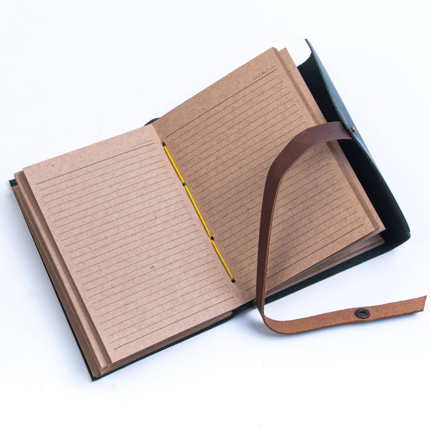 Leather journal diary with Unruled/Ruled page Travel journal: Unlined