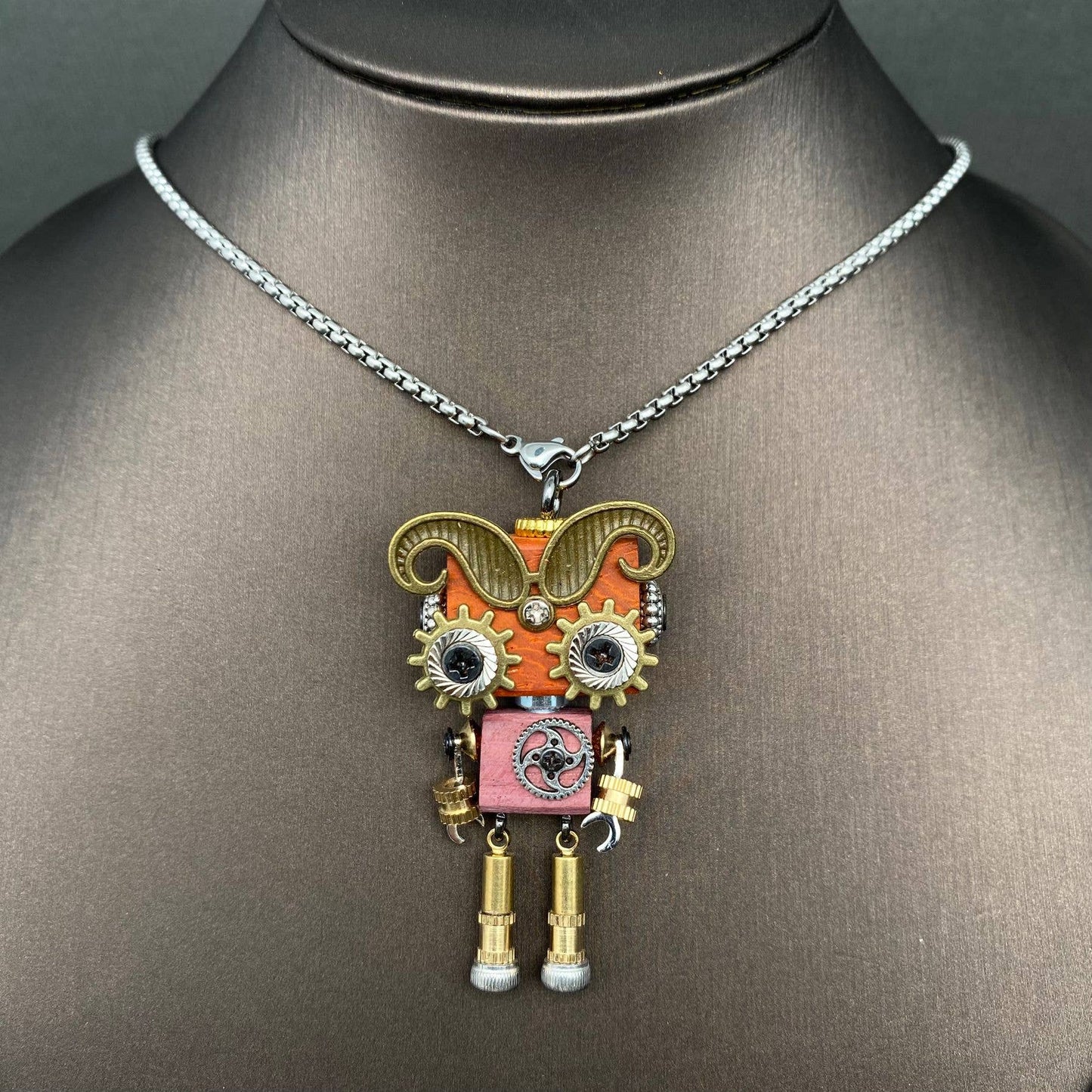 Multiple Styles Handmade Robot Charm Necklace - MIO68929