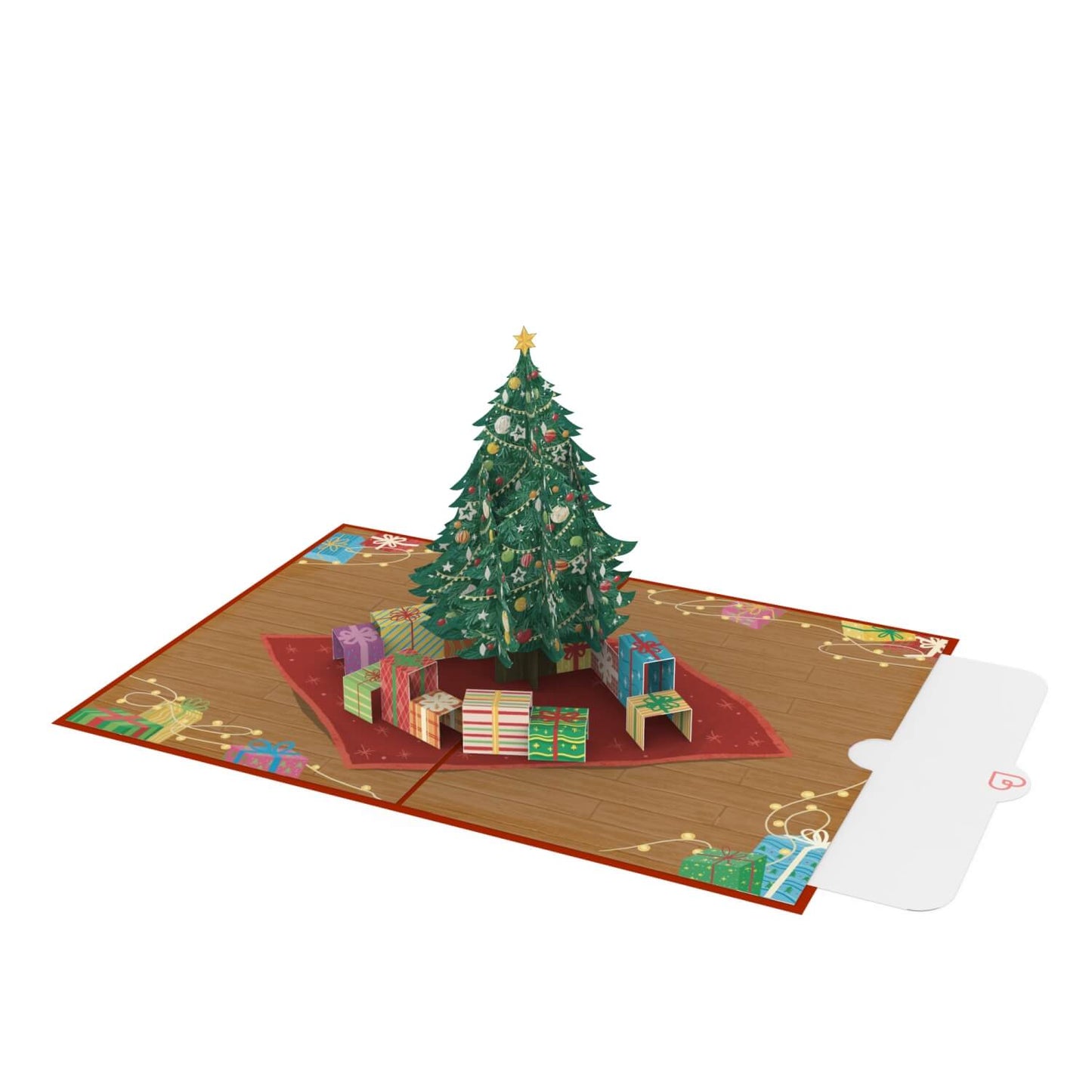 Christmas tree pop up card