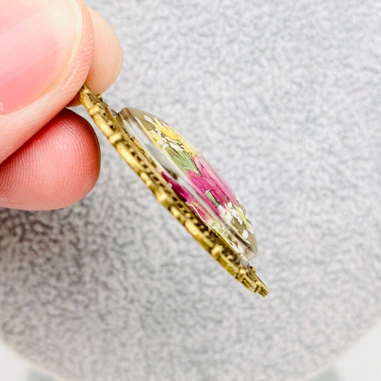 Palace Style Dried Flowers Floral Vintage Charm Necklace