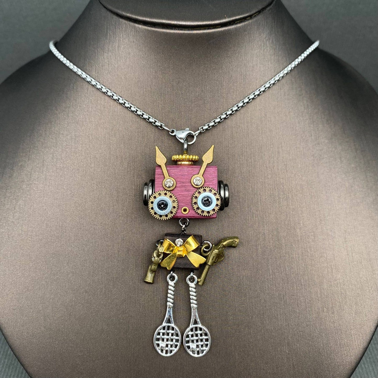 Multiple Styles Handmade Robot Charm Necklace - MIO68929