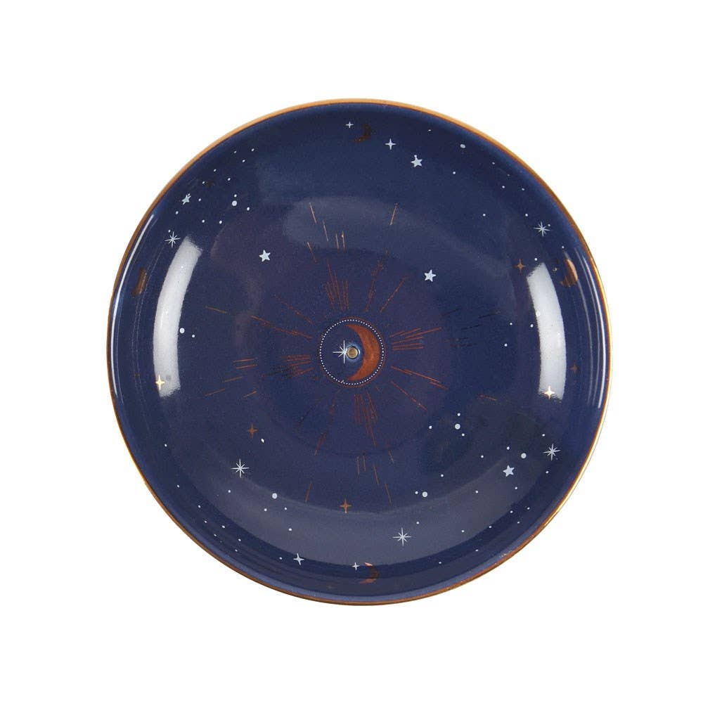 Starry Sky Celestial Ceramic Incense Holder Plate