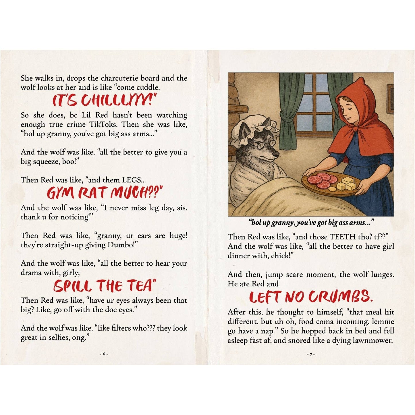 Brainrot Bedtime Stories Funny Gift Book