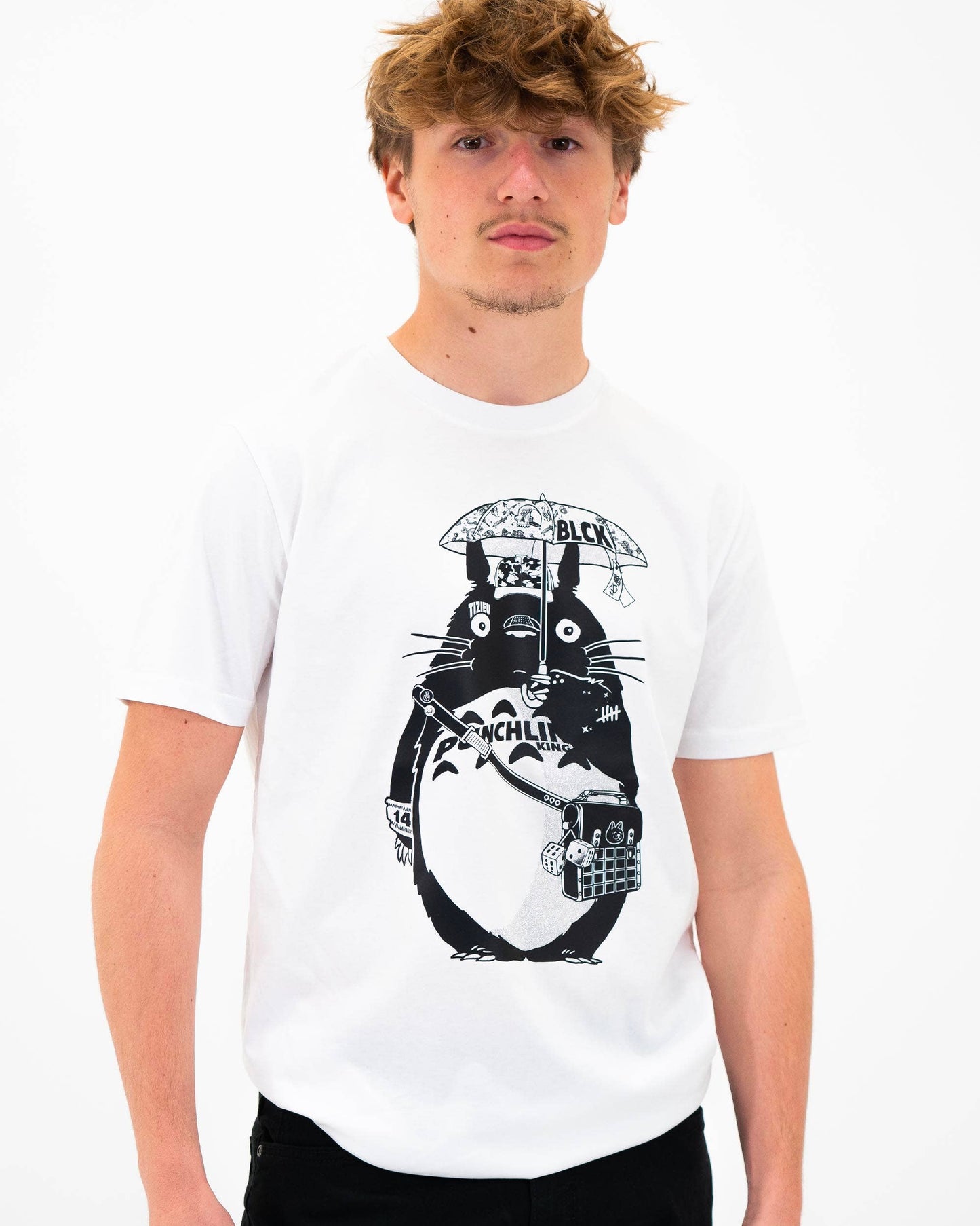 Street Totoro Tee - Totoro Tattoo Graphic Tee Shirt