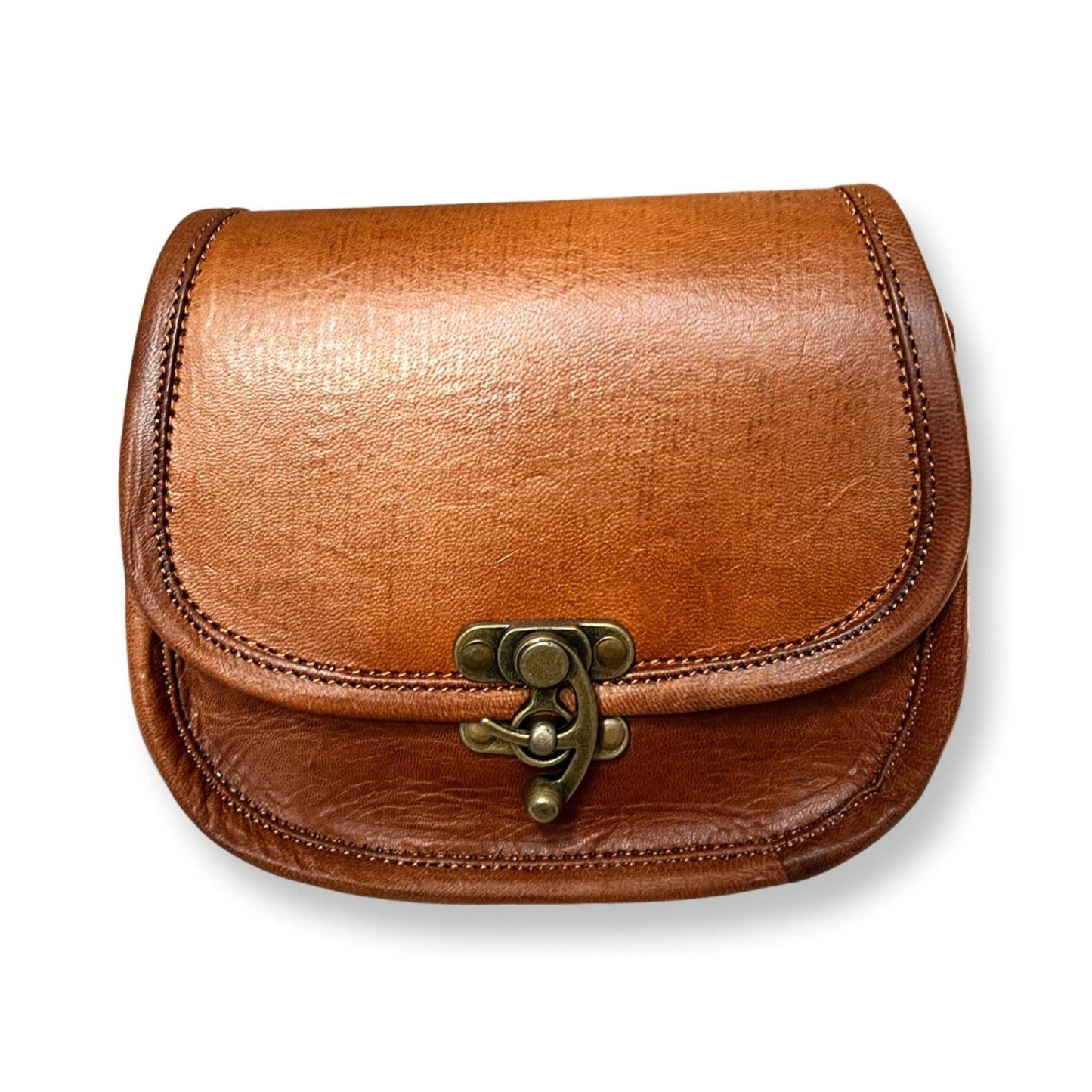 18cm leather shoulder bag