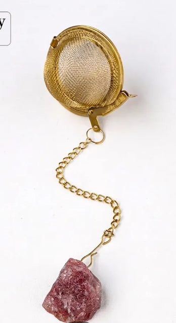Tea infusers with Natural Crystals