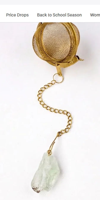 Tea infusers with Natural Crystals