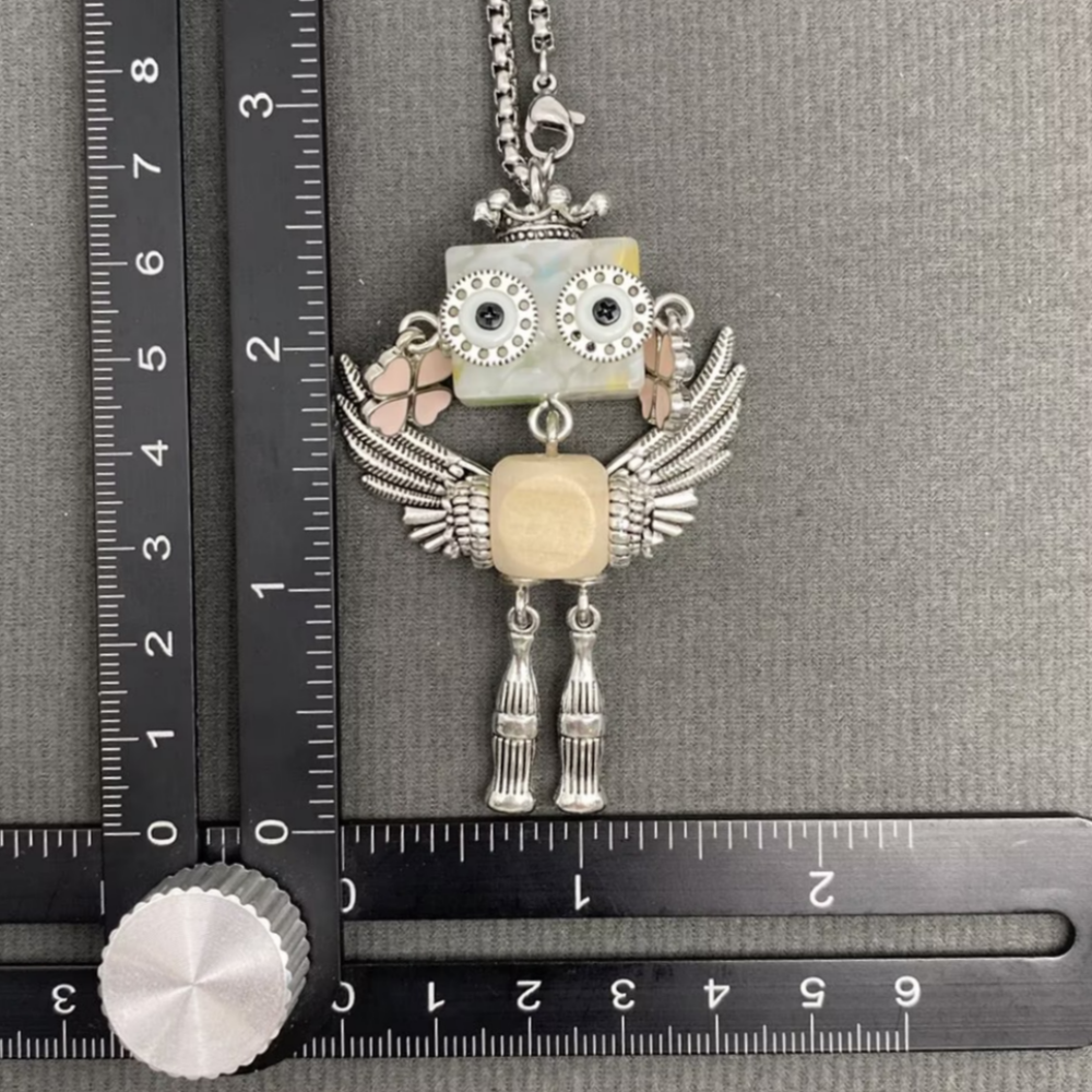 Multiple Styles Handmade Robot Charm Necklace - MIO72911
