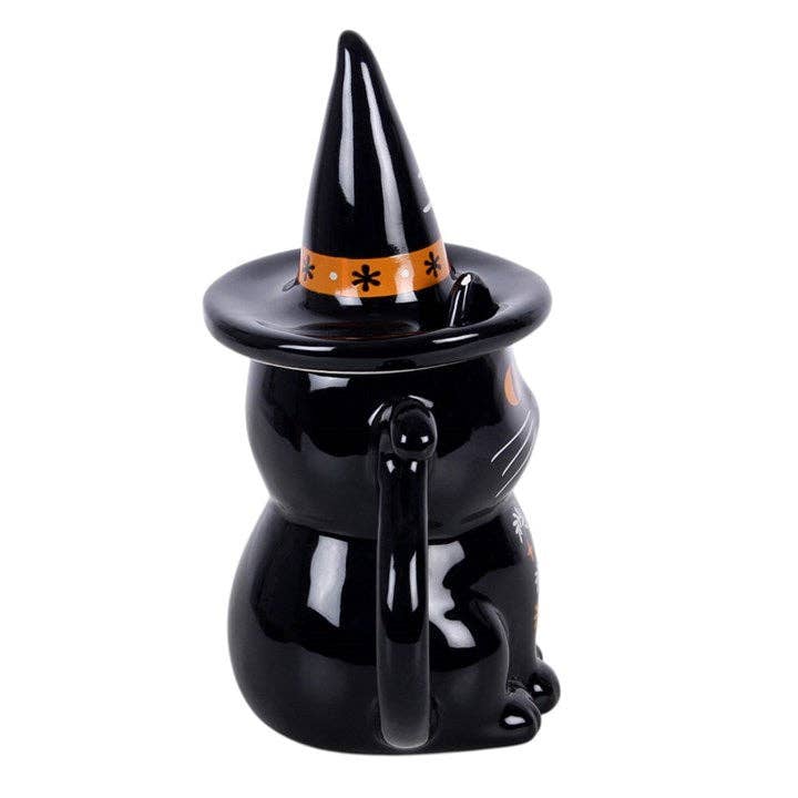 Frightful Folk Black Cat Lidded Mug