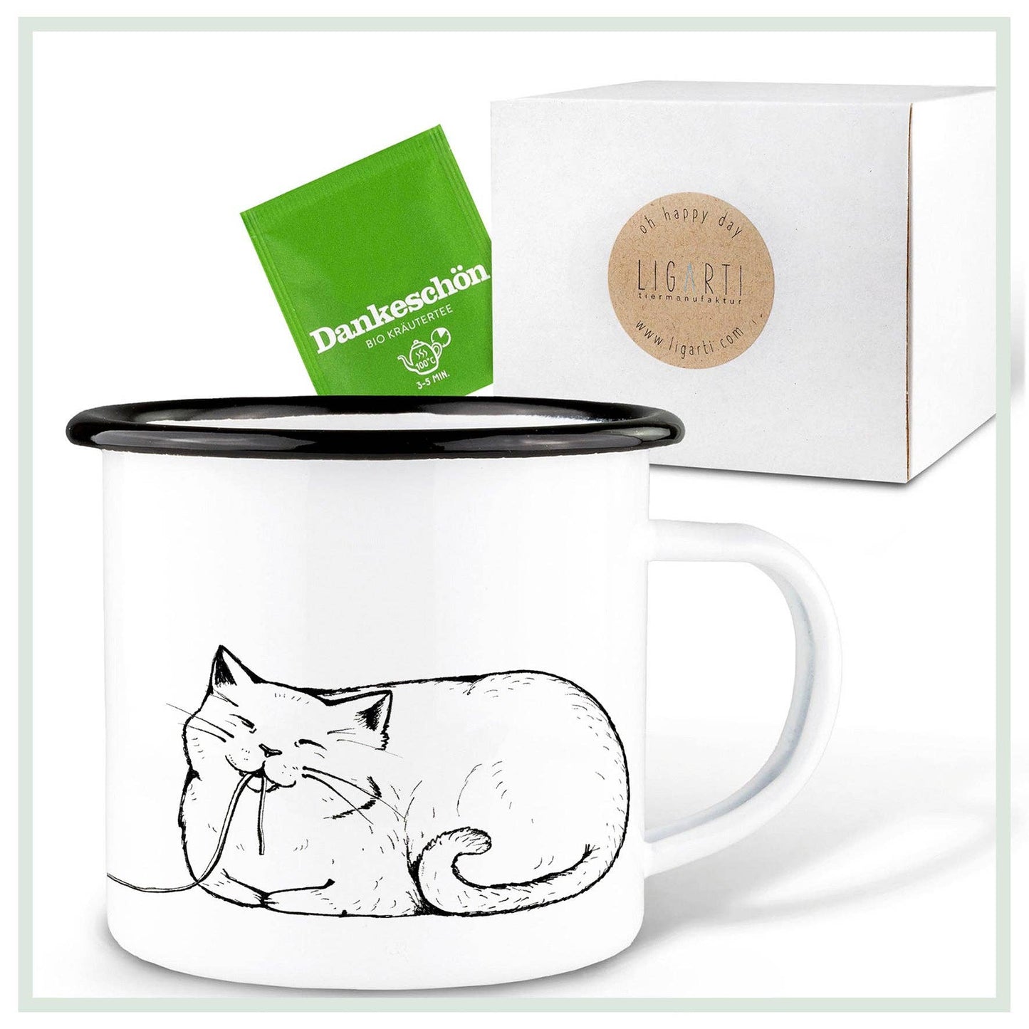 Enamel mug — Spacatti: 300 ml