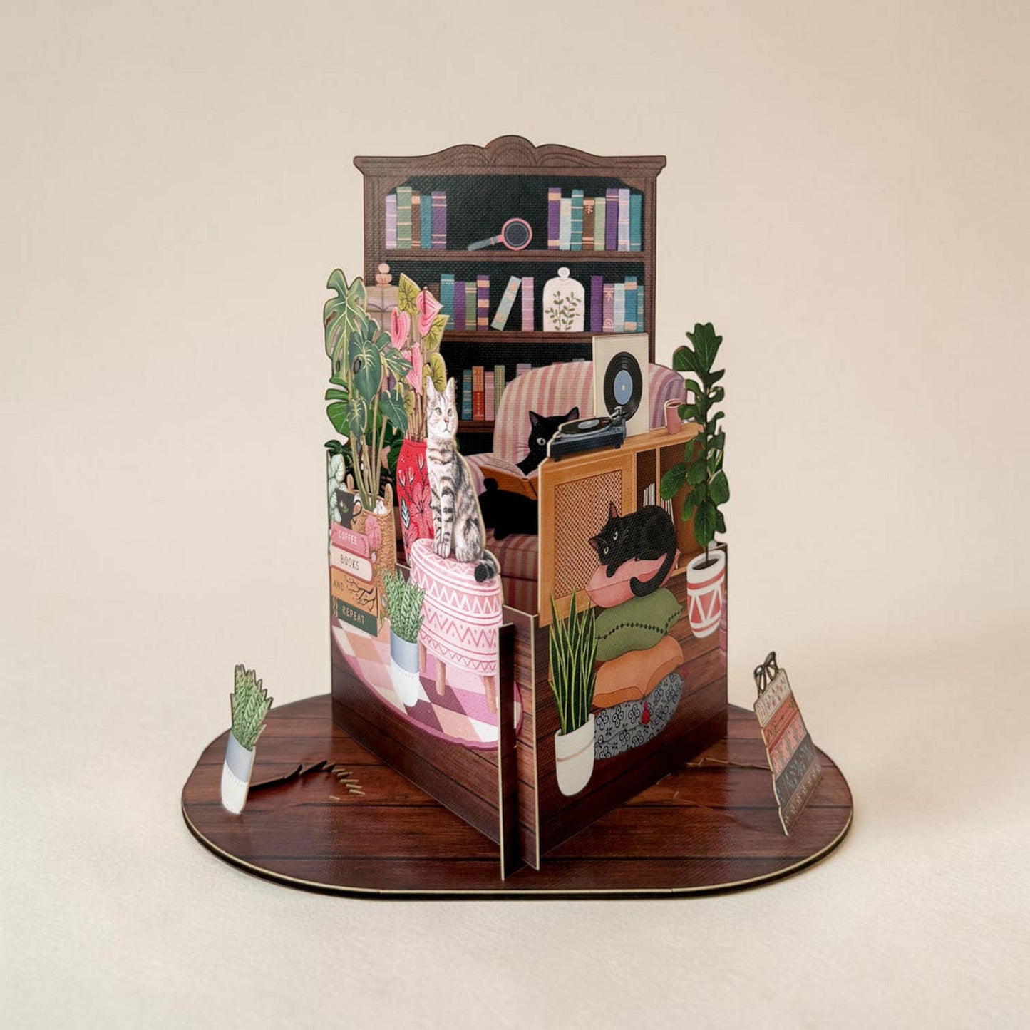 LTC007 — Cosy Cat Corner Pop-Up Card
