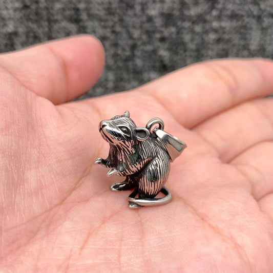 Stainless Steel Mouse Charm Pendant - MJ/MNP