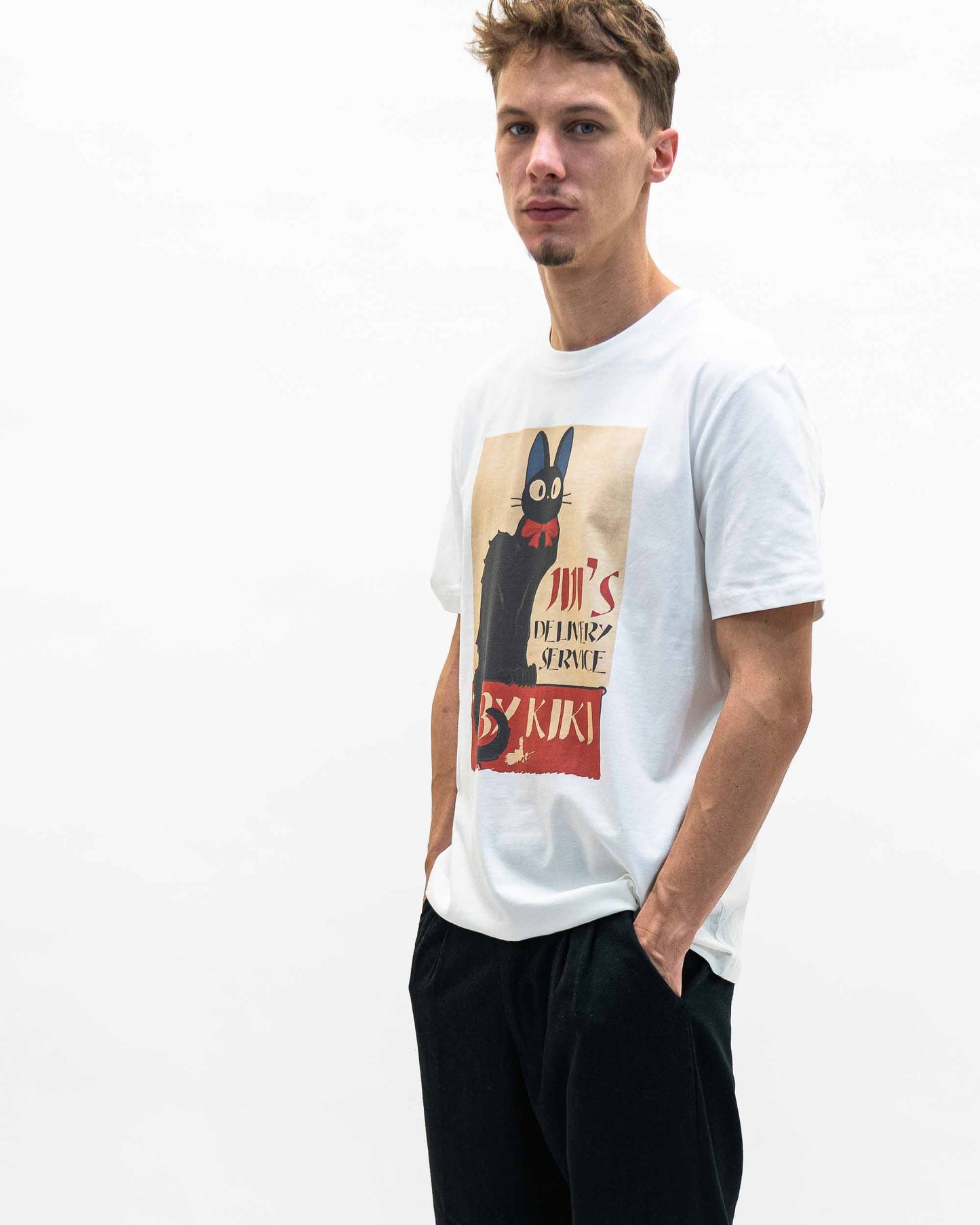 Jiji Tee - Manga Cabaret Ghibli T-Shirt: Off-White / M