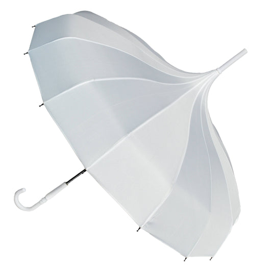 Boutique Classic Pagoda Umbrella in White