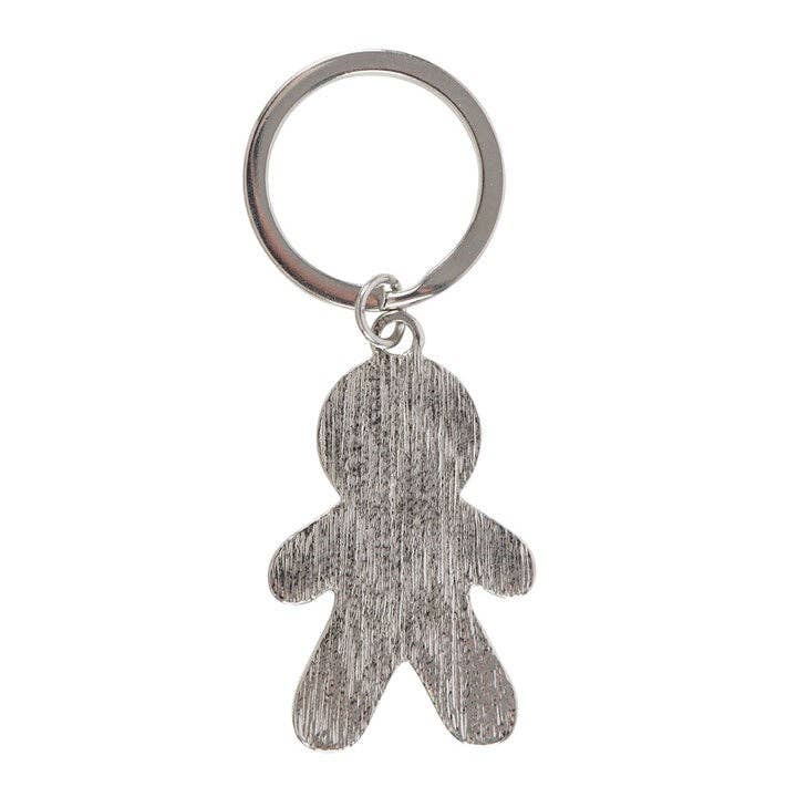 Spooky Gingerbread Man Gothic Christmas Keyring