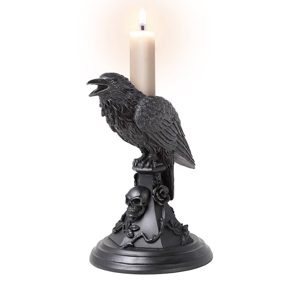 Poe's Rabe Kerzenständer