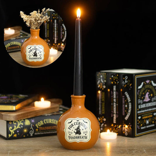 Toadbreath Potion Bottle Vase and Candle Holder