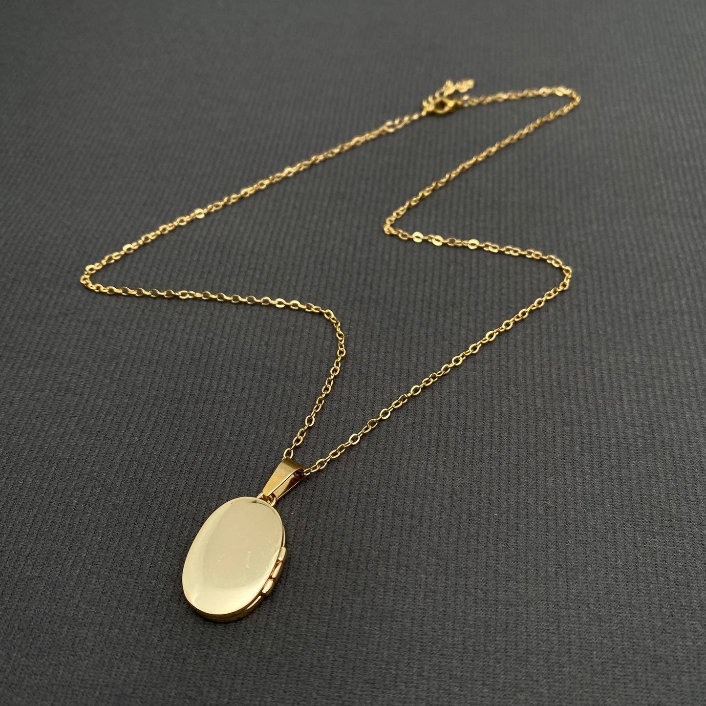 Sun & Moon & Star Locket 18K Gold Plated Charm Necklaces -MS