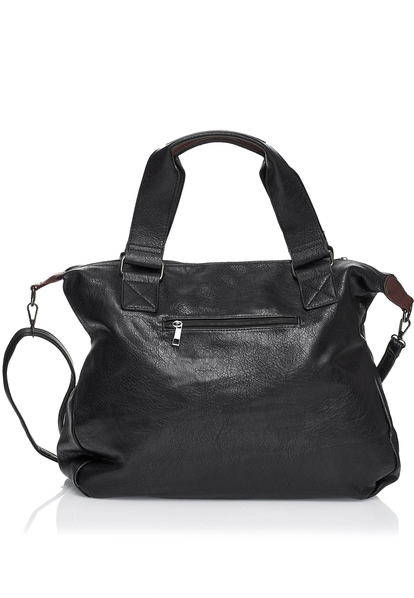 Shopper 'COLMA' - with many compartments and extra space: Cognac