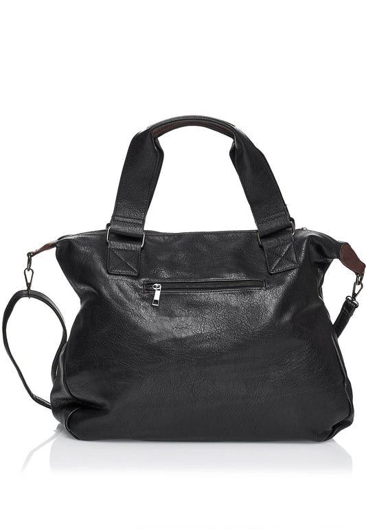 Shopper 'COLMA' - with many compartments and extra space: Black