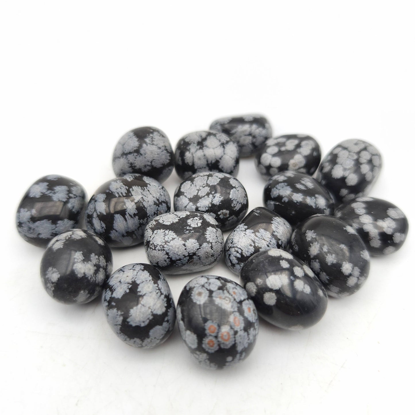 Tumbled Stones - Snowflake Obsidian (200 g)