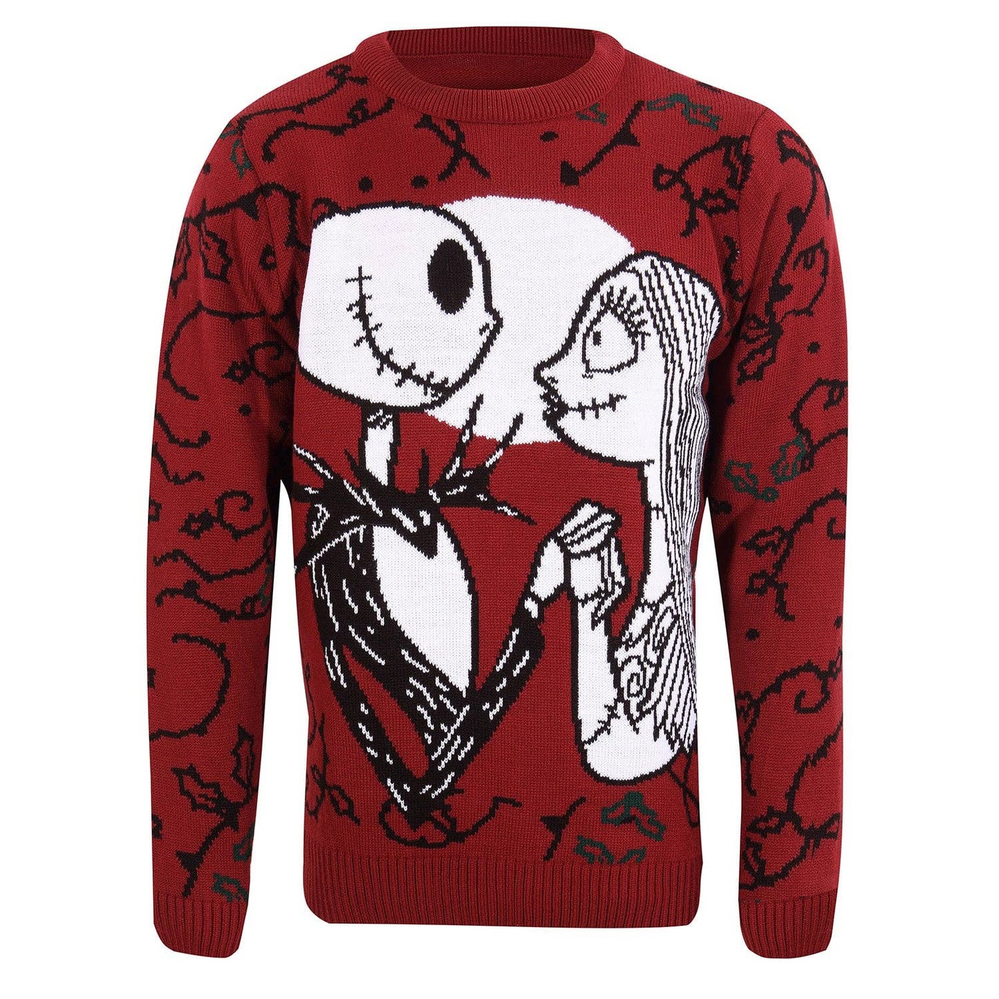 Nightmare Before Christmas Jack and Sally Knitted Jumper: Medium