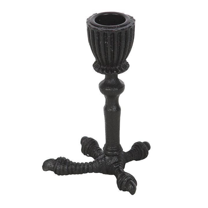 Raven Claw Taper Candle Holder