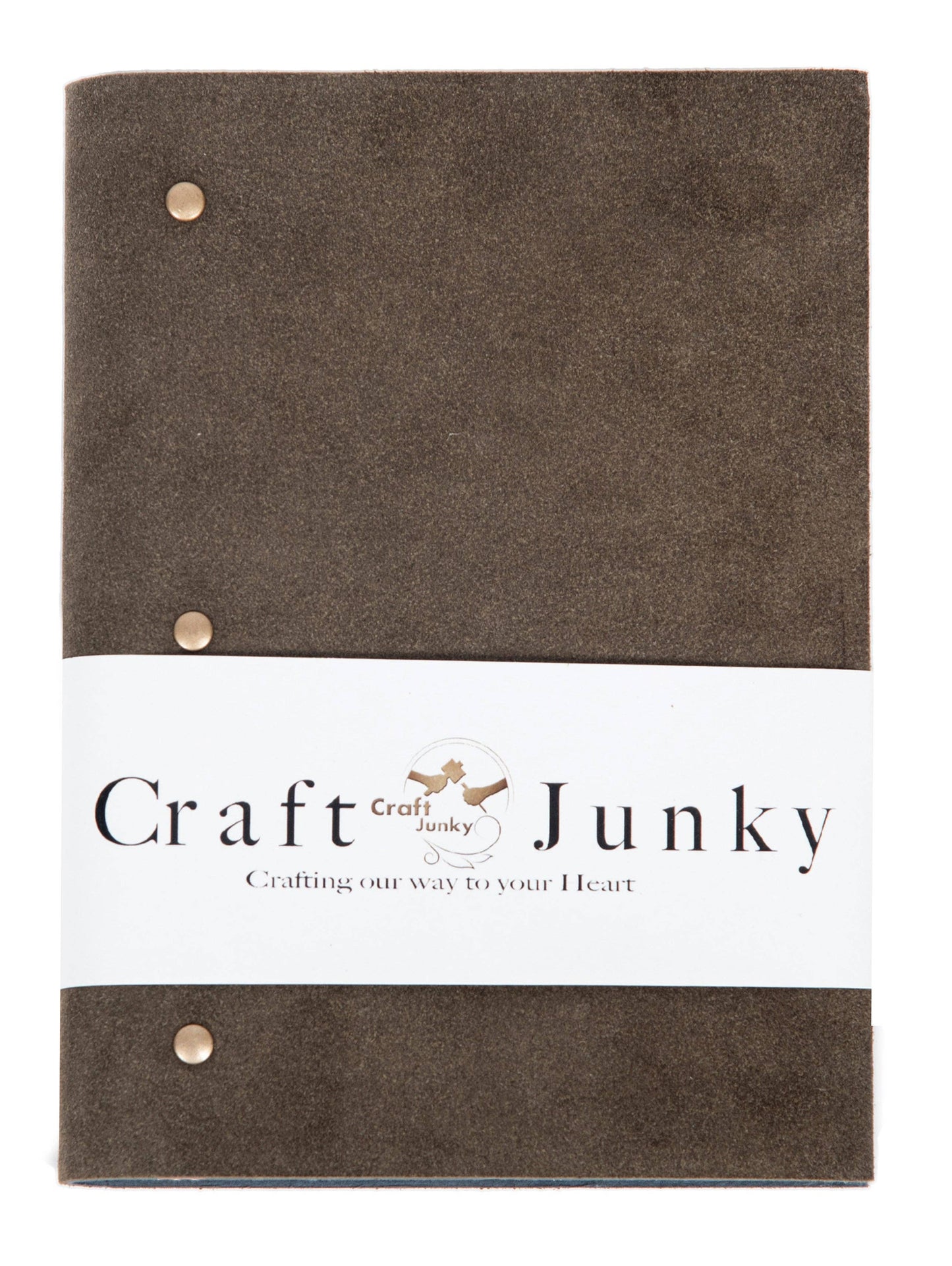 Soft Cover Suede leather diary journal-Grey: Unruled