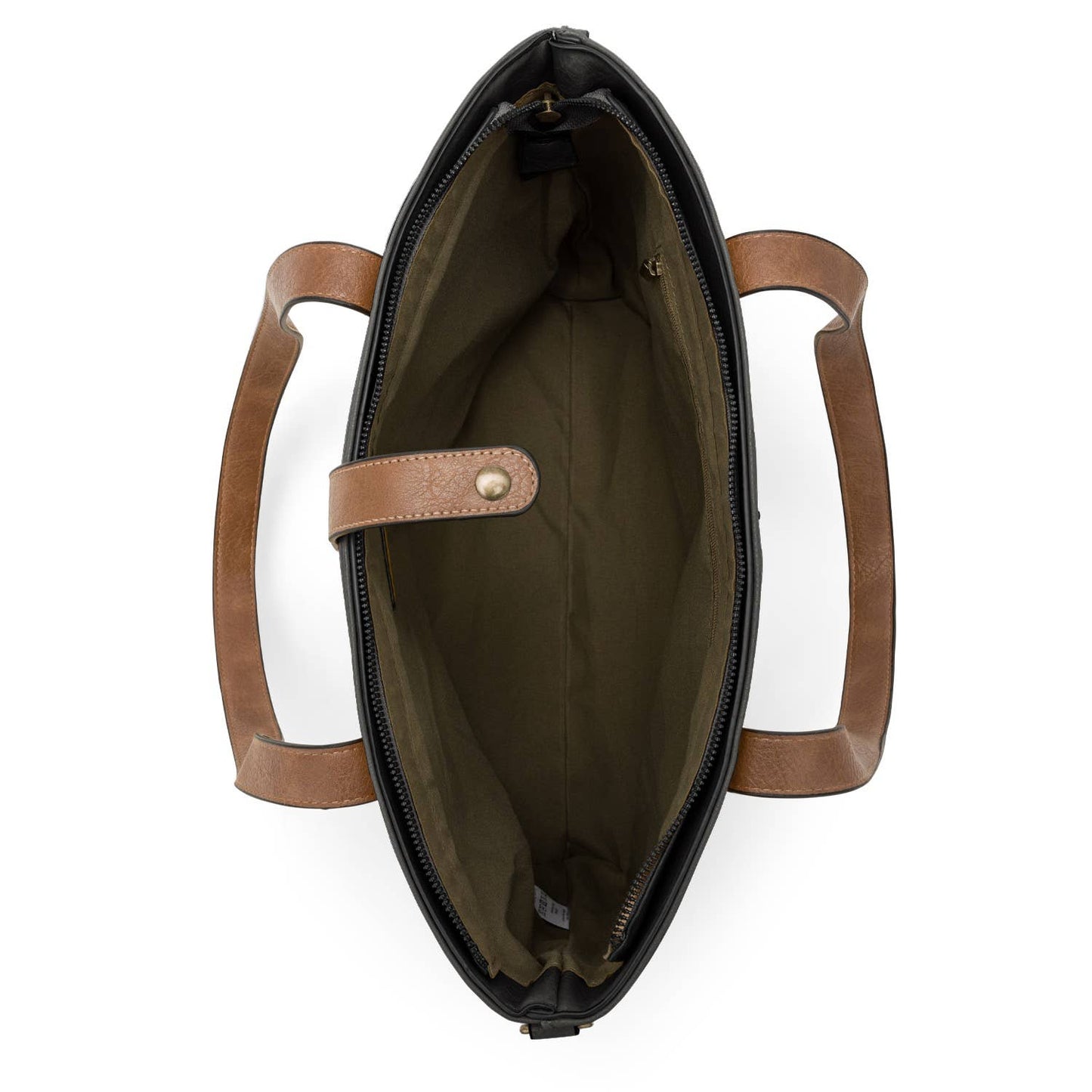 BERAUD - Women's shopper bag with shoulder strap: COFFEE BROWN
