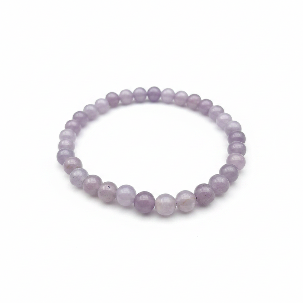 Beaded bracelet - Lepidolite (6 mm)
