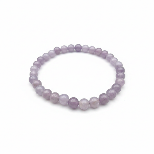 Beaded bracelet - Lepidolite (6 mm)