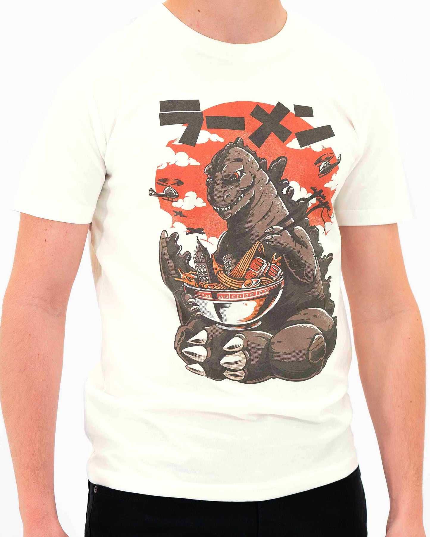 Kaiju's Ramen T-shirt - Japanese Manga Illustrated T-Shirt: L