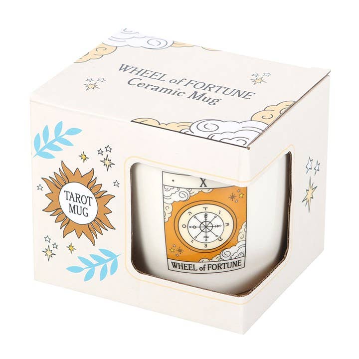 The Wheel of Fortune Vintage Tarot Card Mug