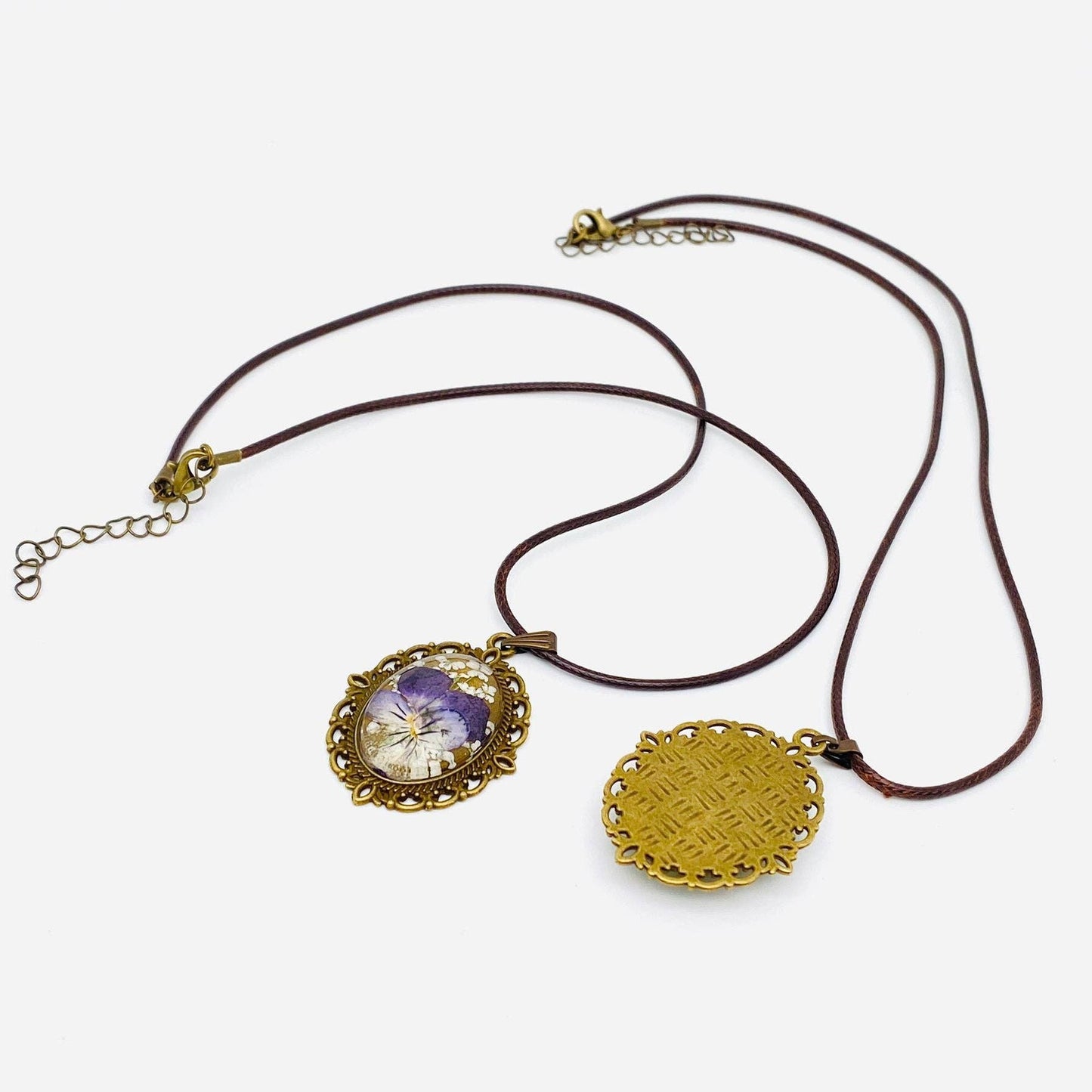 Palace Style Dried Flowers Floral Vintage Charm Necklace
