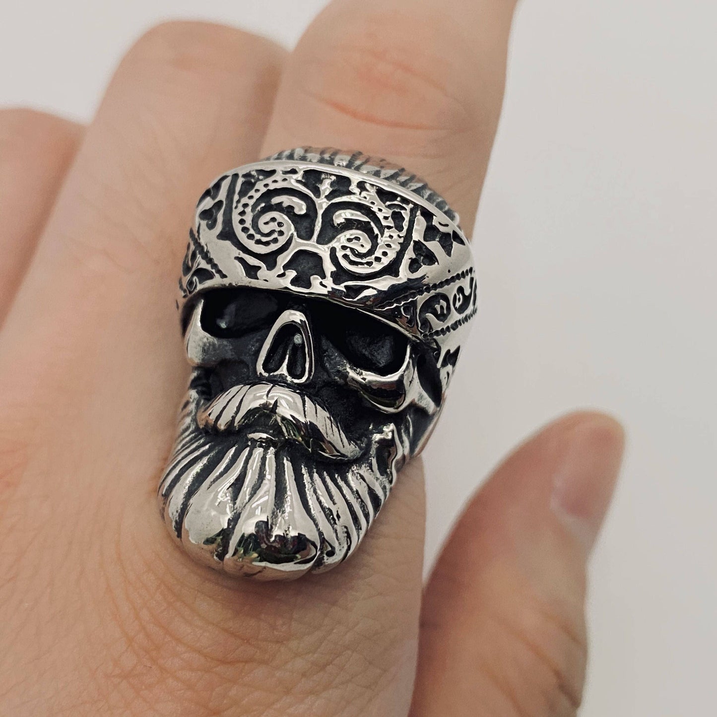 MJ/MR/GT - High Quality Men's Stainless Steel Skull Rings