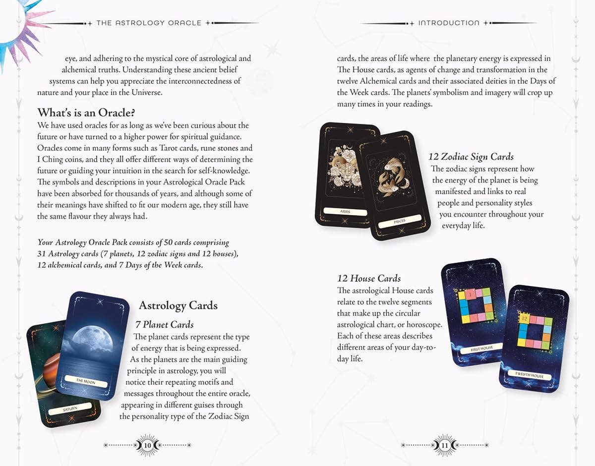 Astrologie Orakel Buch & Kartendeck (Arcturus Orakel Kits)