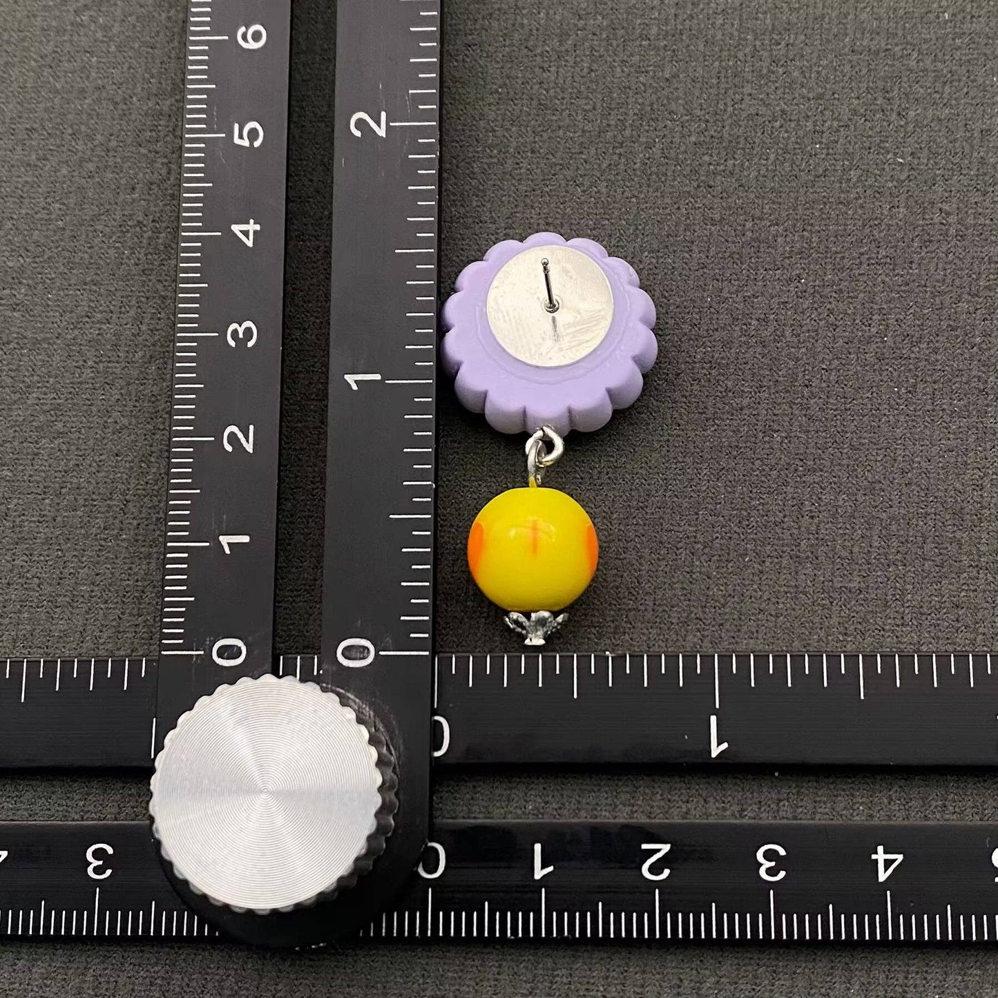 Sunflower Face Doll Earrings - YK