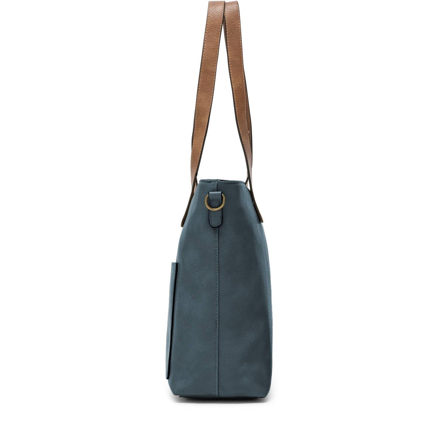 BERAUD - Women's shopper bag with shoulder strap: COFFEE BROWN