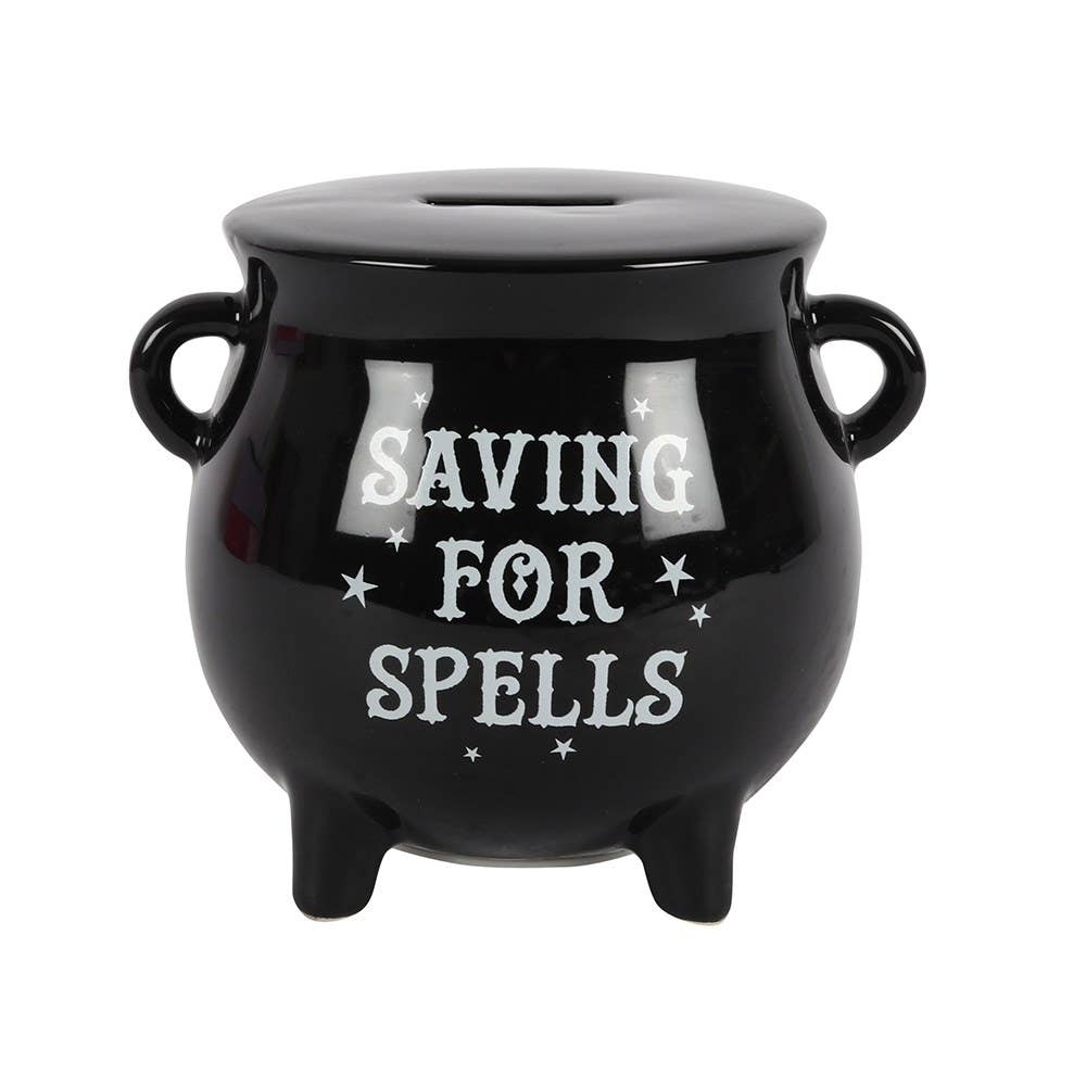 Gothic Halloween Cauldron Money Box