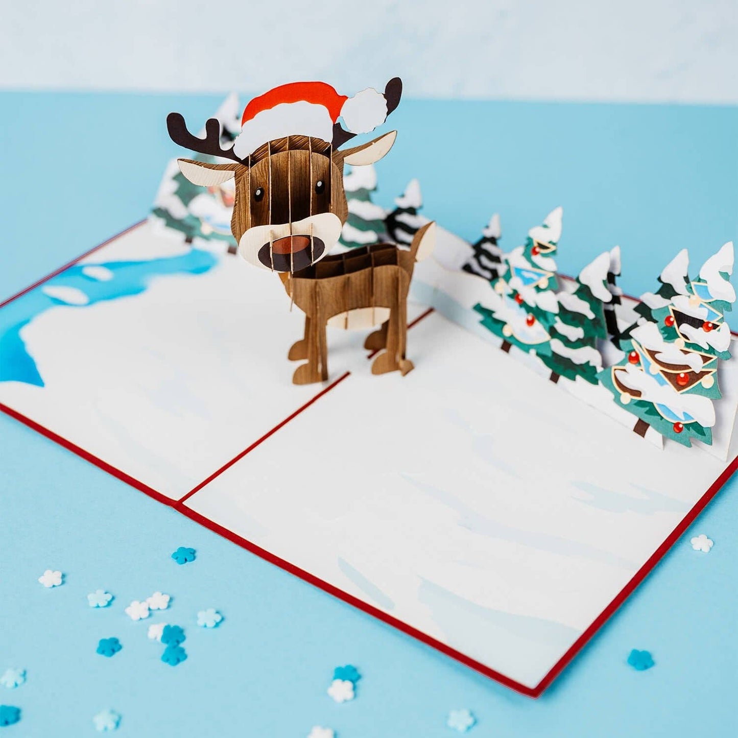 Reindeer Pop Up Card Christmas | 3D Christmas Card