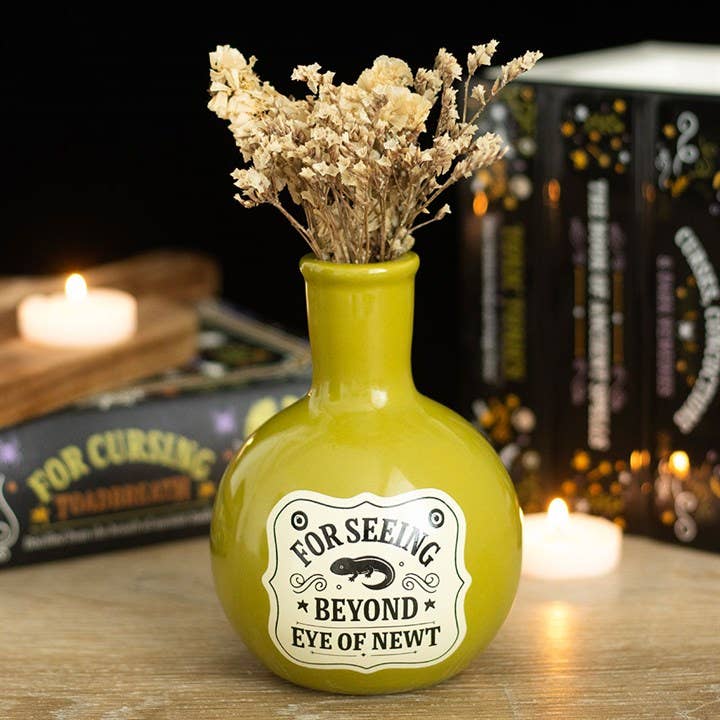 Eye of Newt Potion Bottle Halloween Vase and Candle Holder