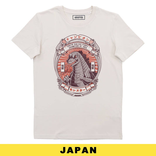 Kaiju Fighter T-shirt - Japan Manga T-shirt: L