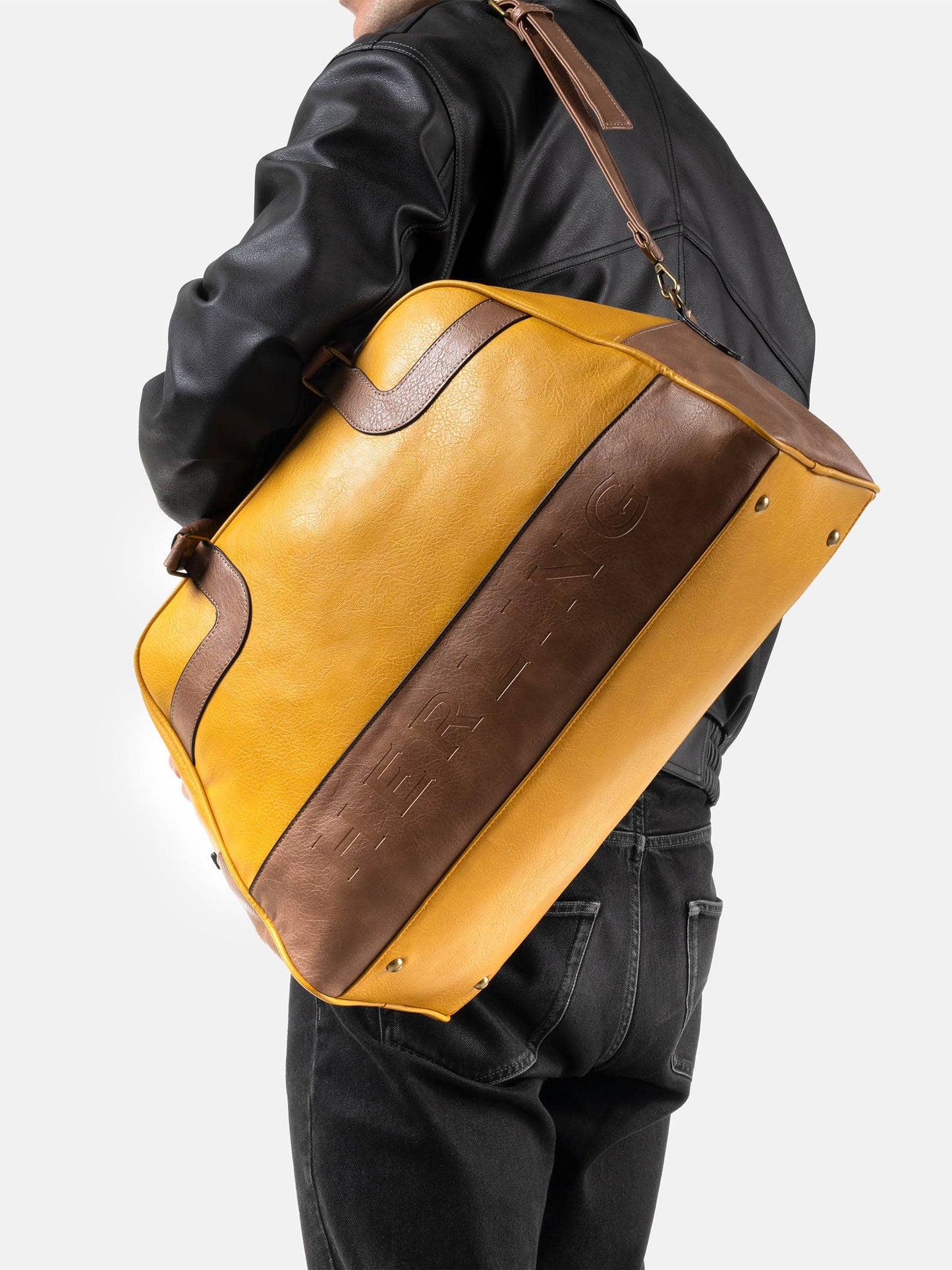 ROWAN - Travel bag: COFFEE BROWN