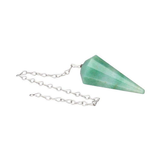 Faceted Green Quartz Pendulum (FAC1)