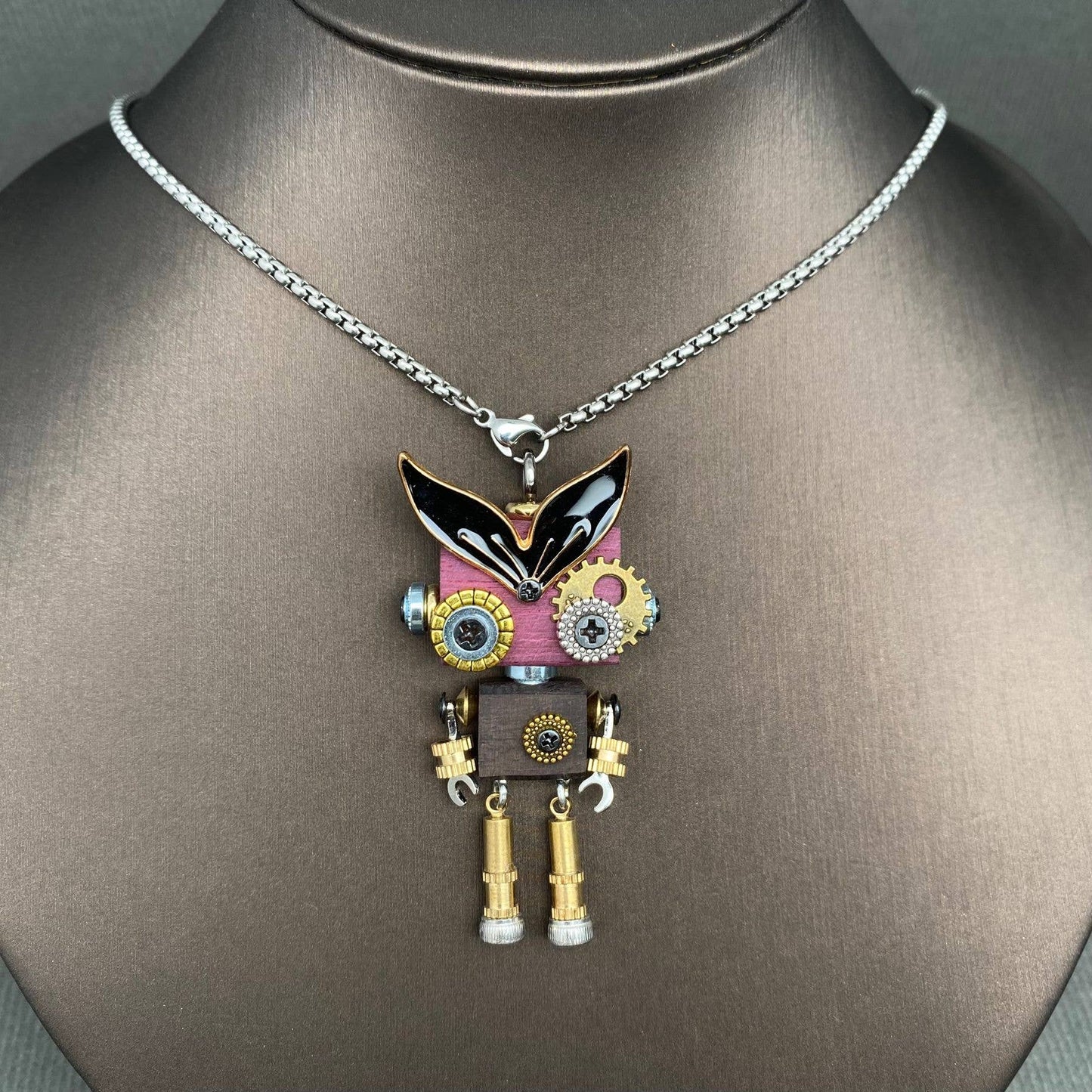 Multiple Styles Handmade Robot Charm Necklace - MIO68929