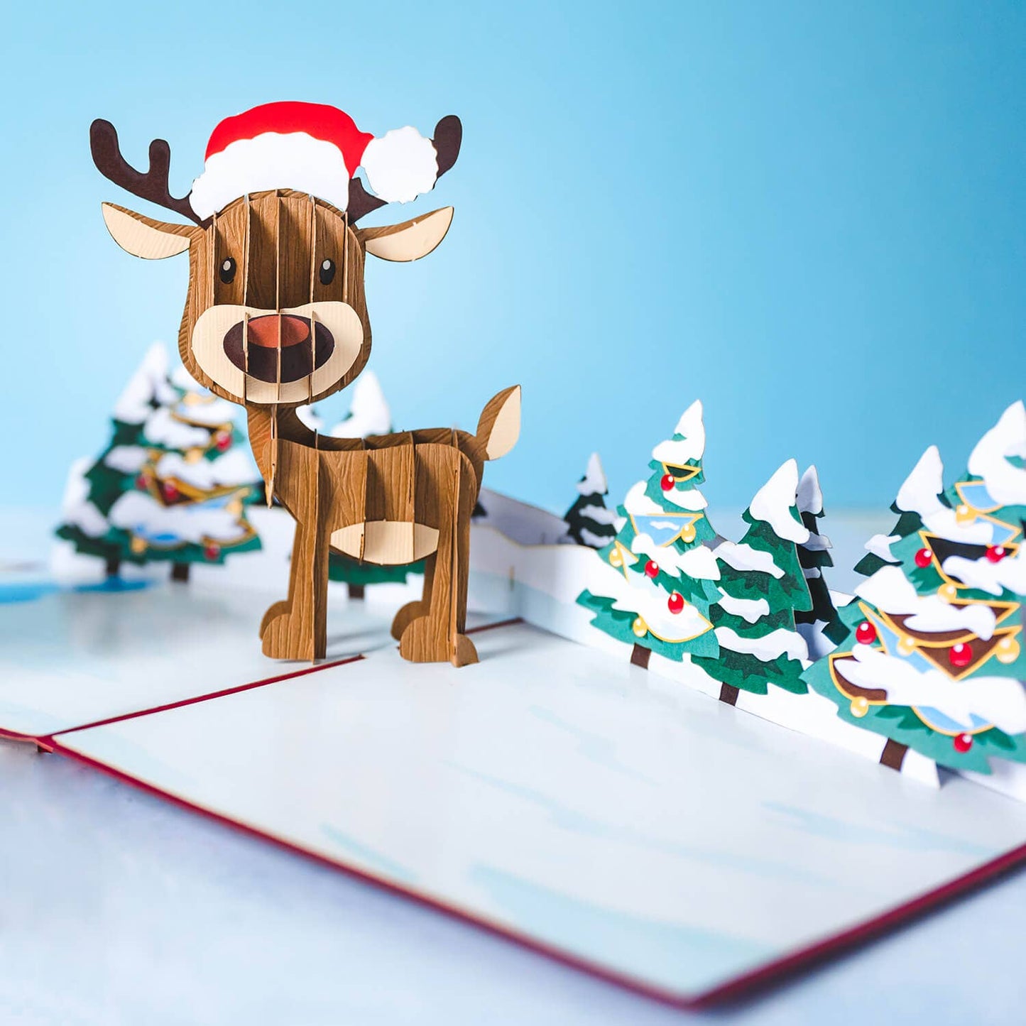Reindeer Pop Up Card Christmas | 3D Christmas Card